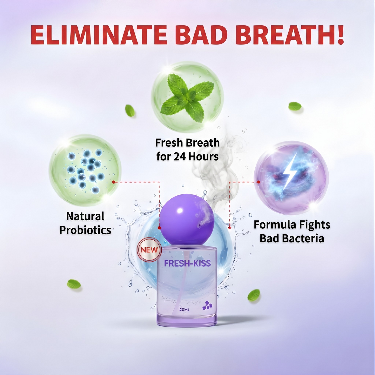 FRESH-KISS™ - The 24/7 Fresh Breath Spray