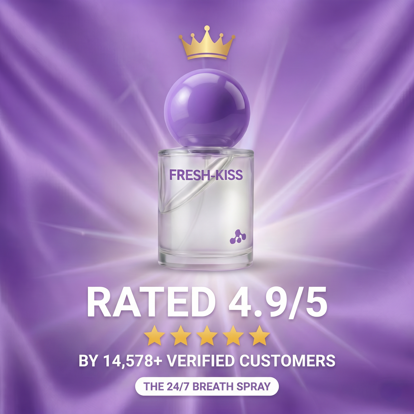 FRESH-KISS rated 4.9 out of 5 by 14,578+ verified customers